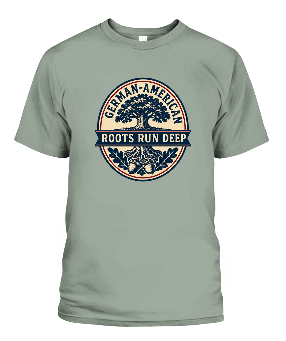 German-American Roots Run Deep — T-Shirt in Bay