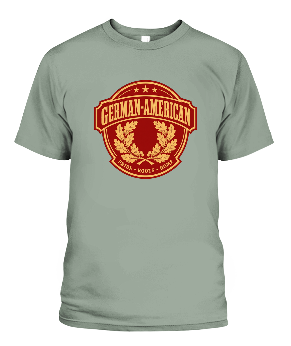German-American Pride, Roots & Home — T-Shirt in Bay