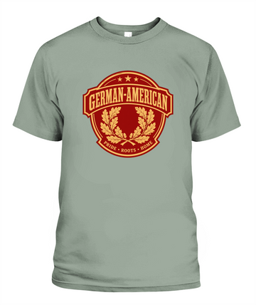 German-American Pride, Roots & Home — T-Shirt in Bay