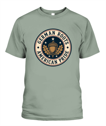 German Roots, American Pride — T-Shirt in Bay