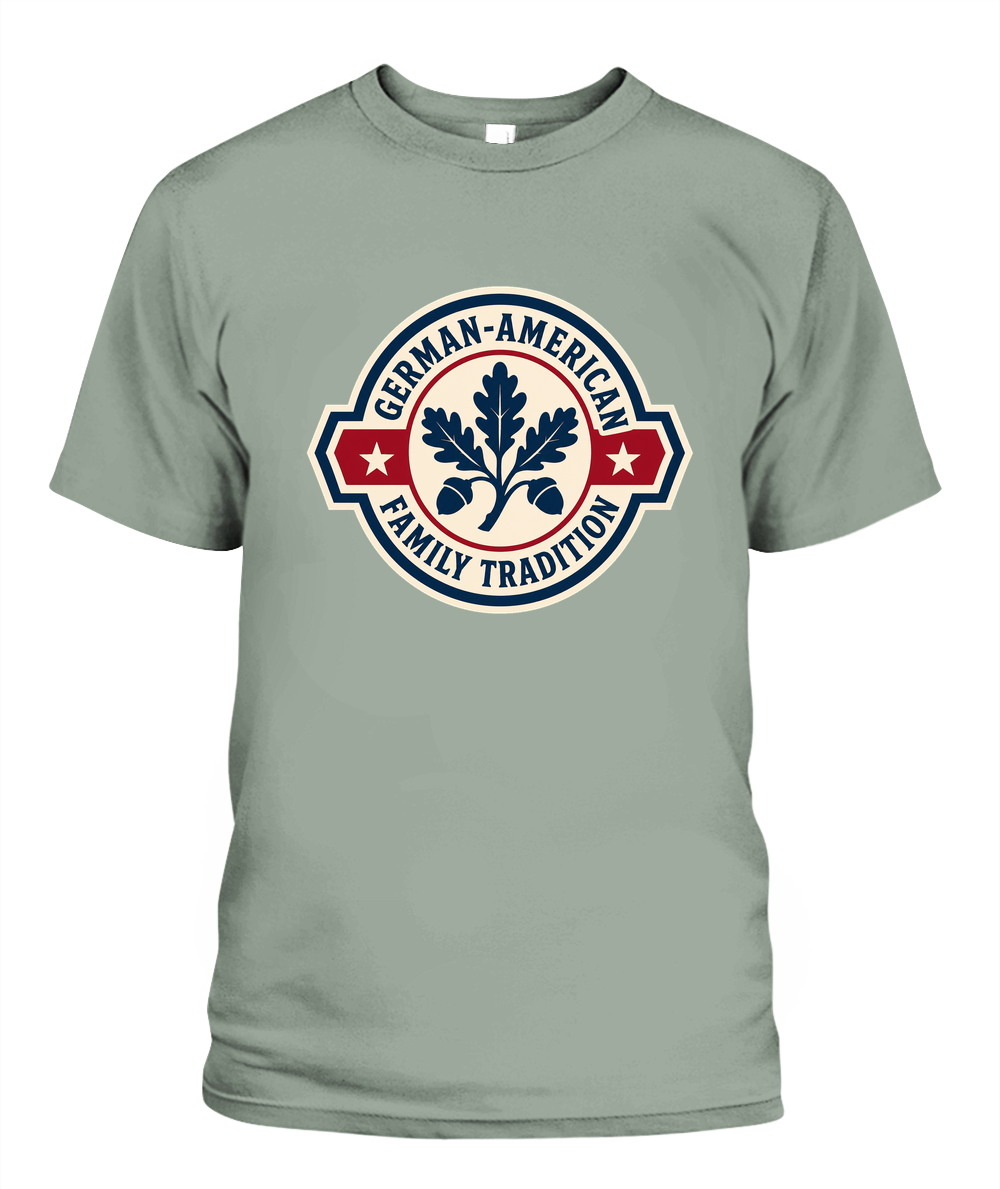 German-American Family Tradition — T-Shirt in Bay