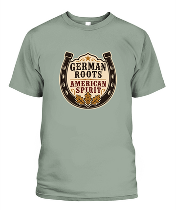 German Roots, American Spirit — T-Shirt in Bay