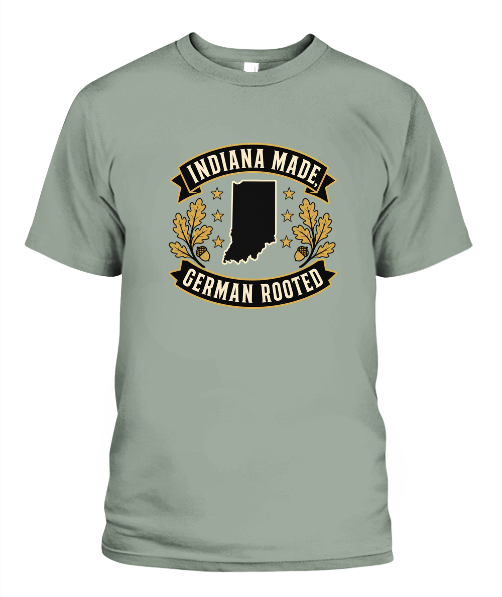 Indiana Made, German Rooted — T-Shirt in Bay