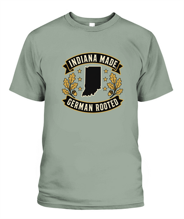 Indiana Made, German Rooted — T-Shirt in Bay