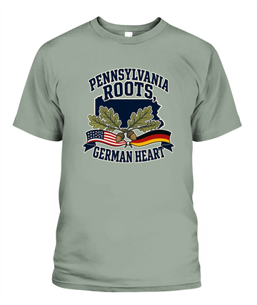 Pennsylvania Roots, German Heart — T-Shirt in Bay