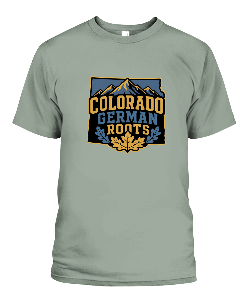 Colorado German Roots — T-Shirt in Bay