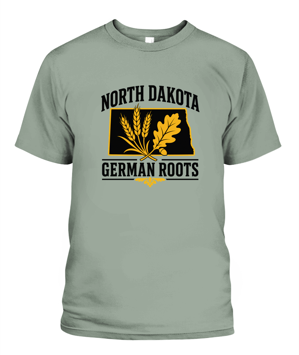 North Dakota German Roots — T-Shirt in Bay