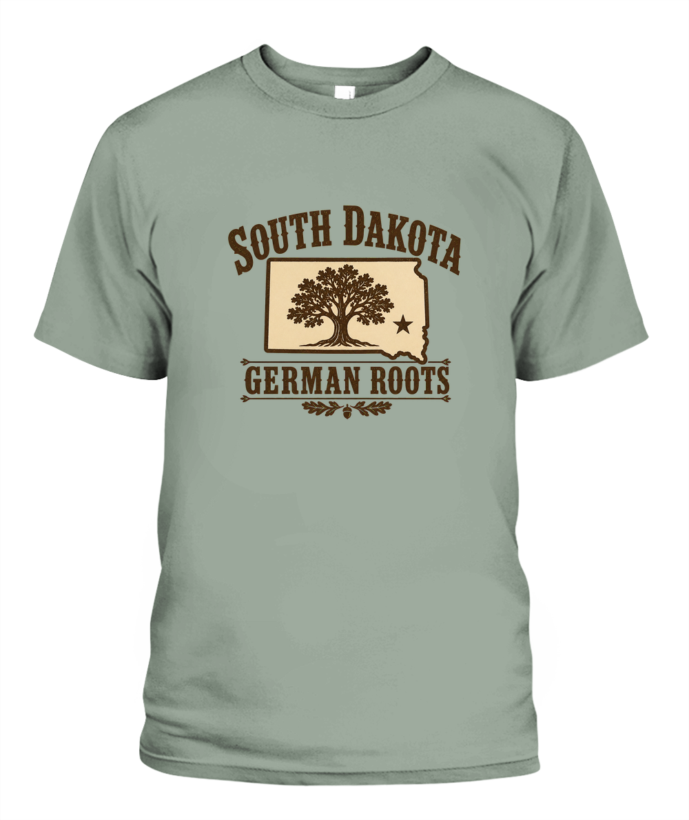 South Dakota German Roots — T-Shirt in Bay