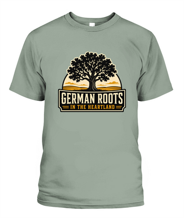 German Roots In The Heartland — T-Shirt in Bay