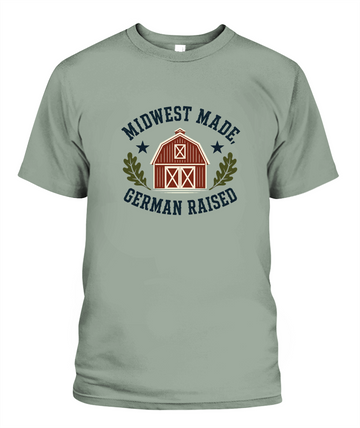 Midwest Made, German Raised — T-Shirt in Bay