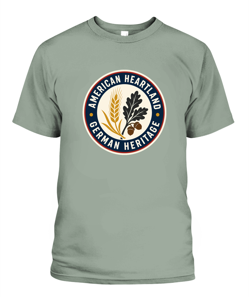 American Heartland, German Heritage — T-Shirt in Bay