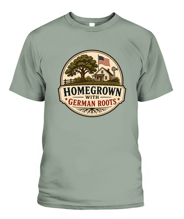 Homegrown With German Roots — T-Shirt in Bay