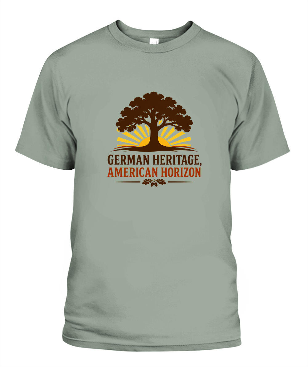 German Heritage, American Horizon — T-Shirt in Bay