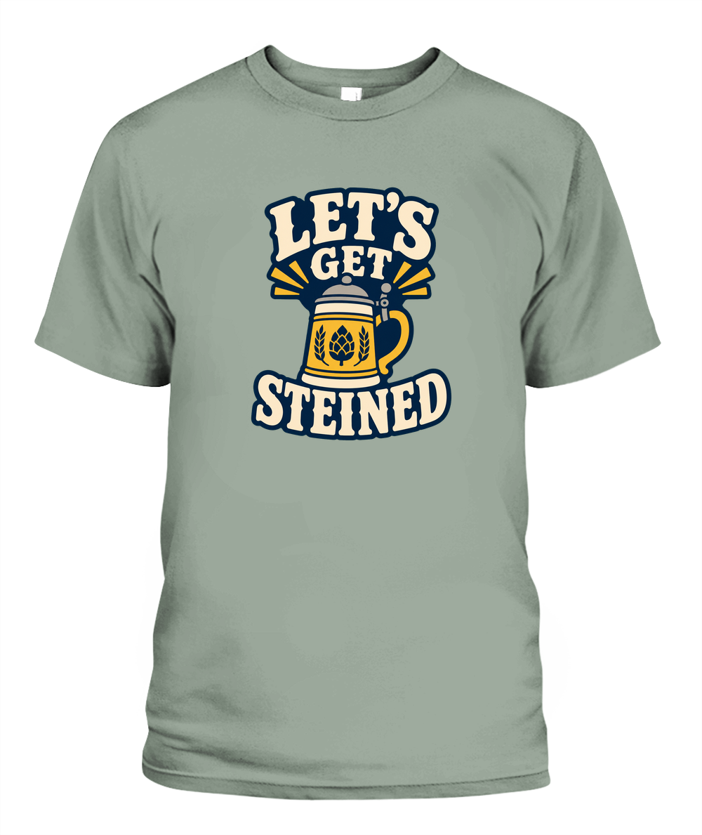 Let's Get Steined — T-Shirt in Bay