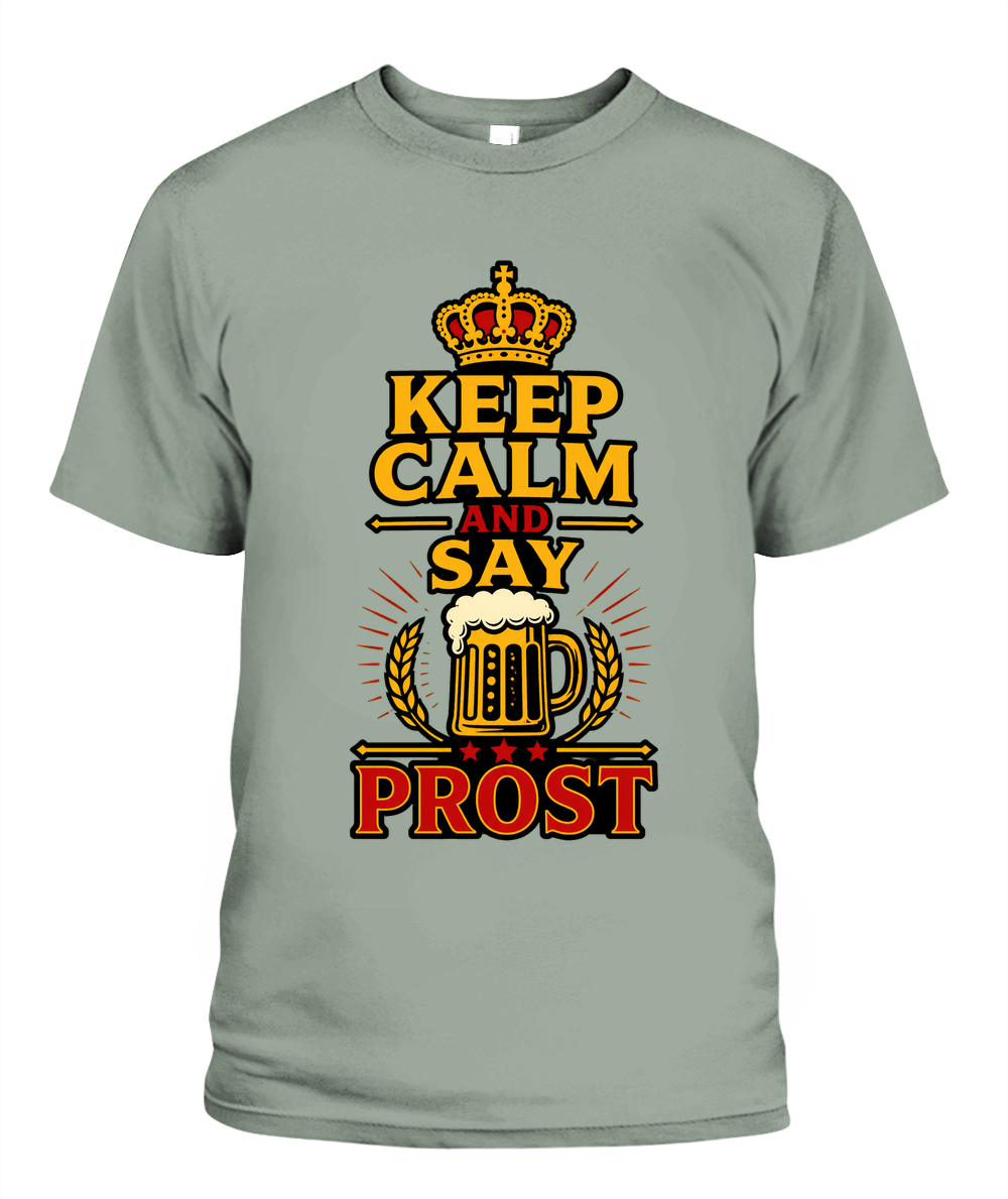 Keep Calm And Say Prost — T-Shirt in Bay