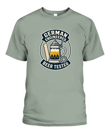 German Engineered, Beer Tested — T-Shirt in Bay
