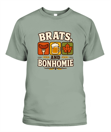 Brats And Bonhomie — T-Shirt in Bay