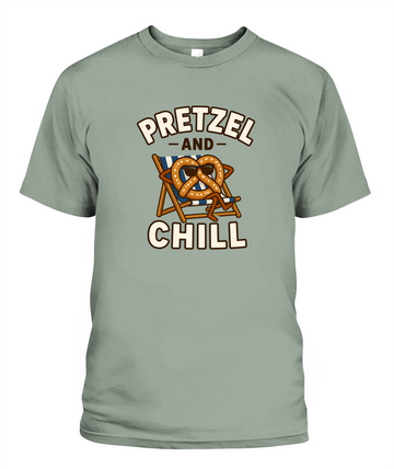 Pretzel And Chill — T-Shirt in Bay