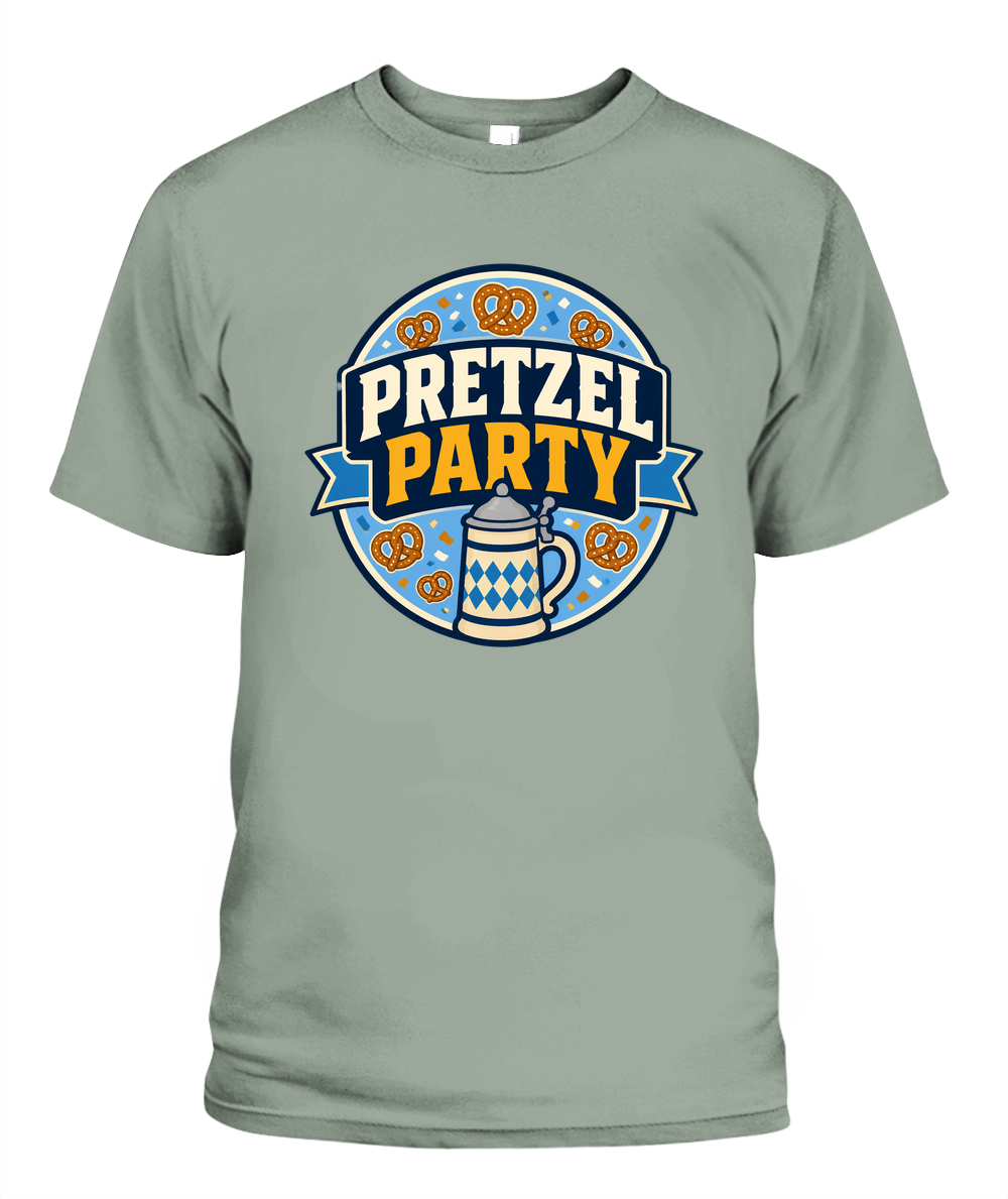 Pretzel Party — T-Shirt in Bay