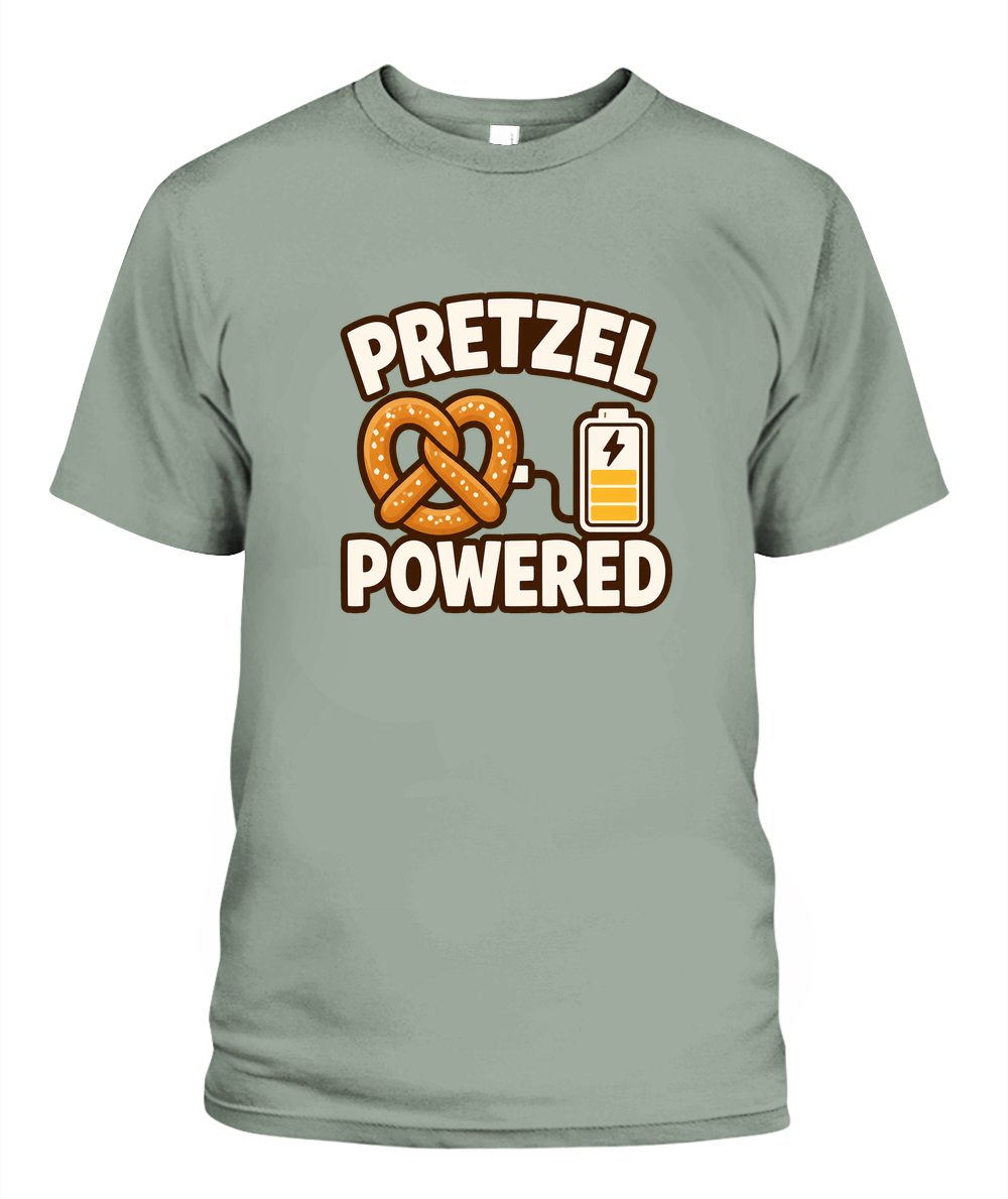 Pretzel Powered — T-Shirt in Bay