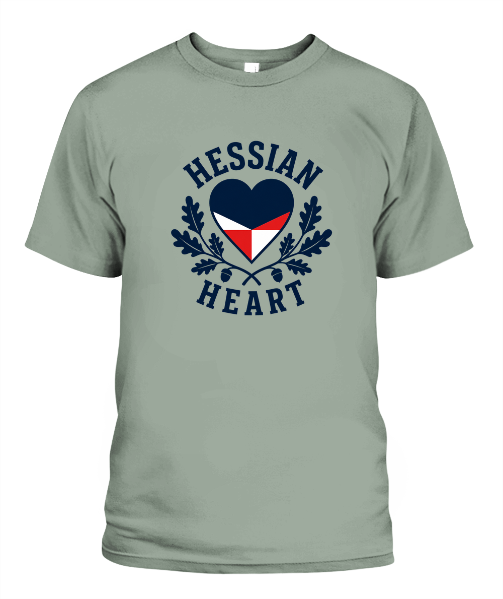Hessian Heart — T-Shirt in Bay
