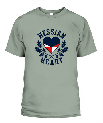 Hessian Heart — T-Shirt in Bay