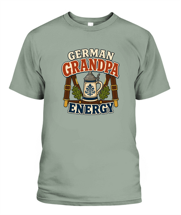 German Grandpa Energy — T-Shirt in Bay
