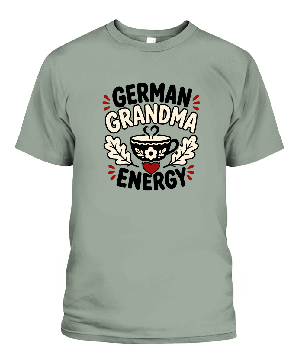 German Grandma Energy — T-Shirt in Bay
