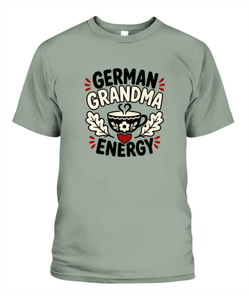 German Grandma Energy — T-Shirt in Bay