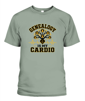 Genealogy Is My Cardio — T-Shirt in Bay