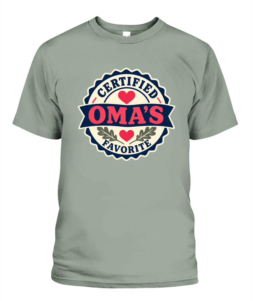 Certified Oma's Favorite — T-Shirt in Bay