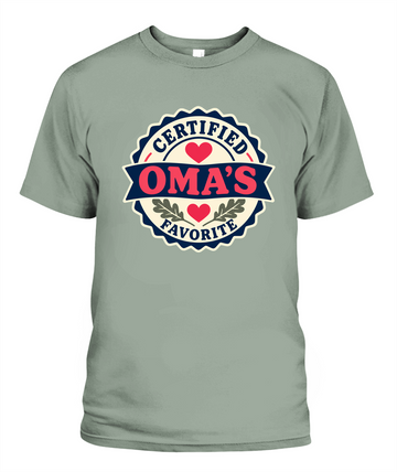 Certified Oma's Favorite — T-Shirt in Bay