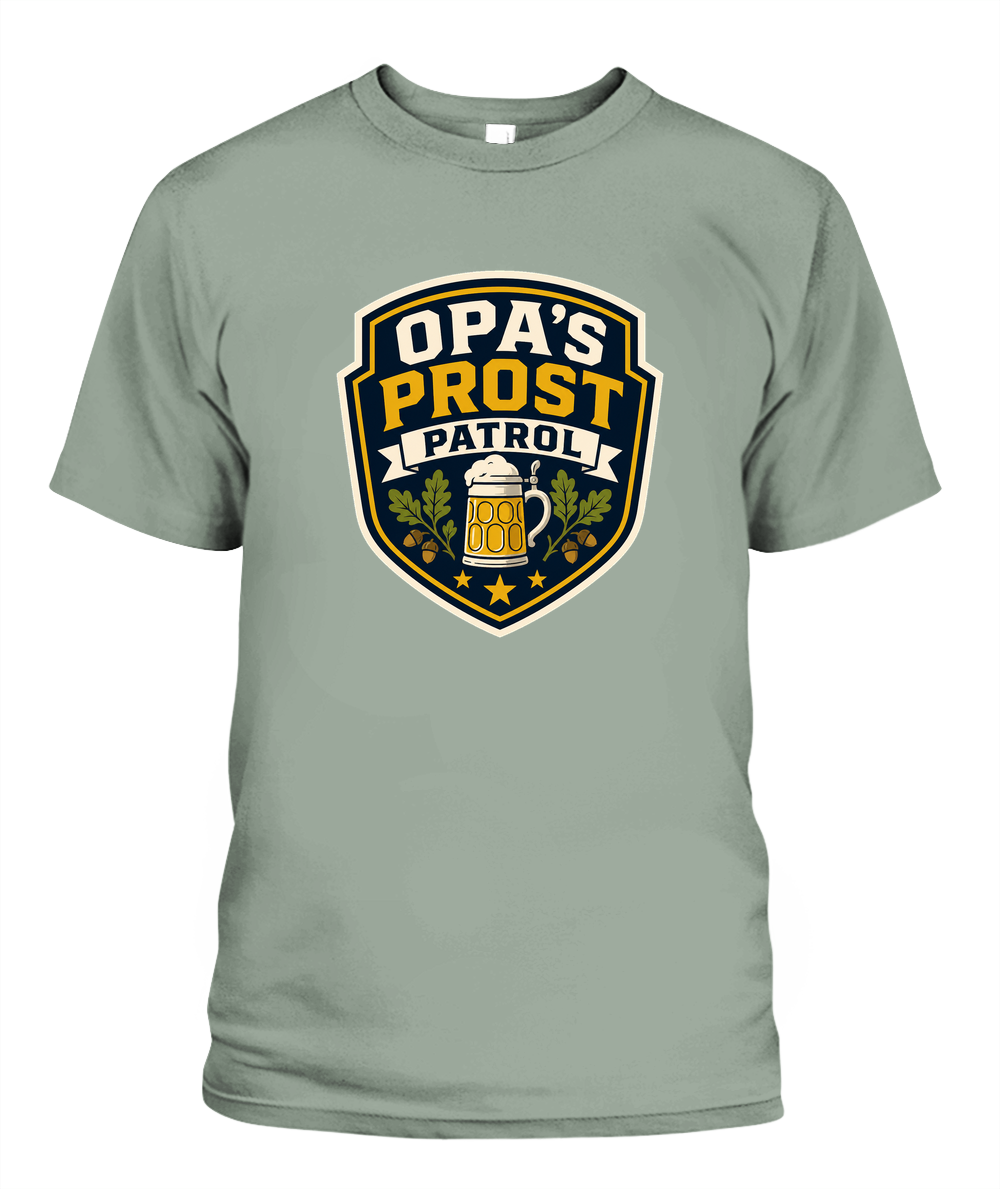 Opa's Prost Patrol — T-Shirt in Bay