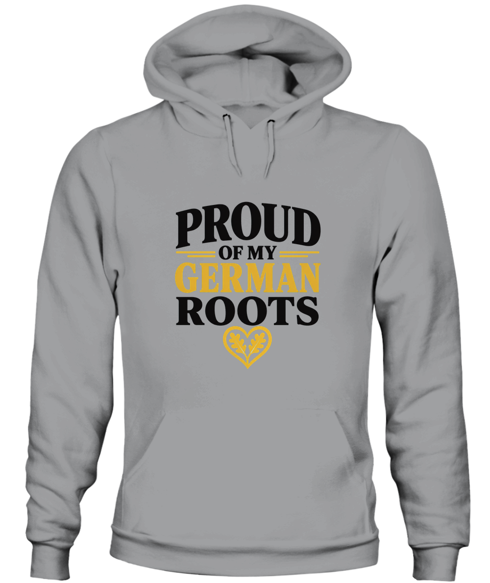 Proud Of My German Roots — Hoodie in Sport Grey