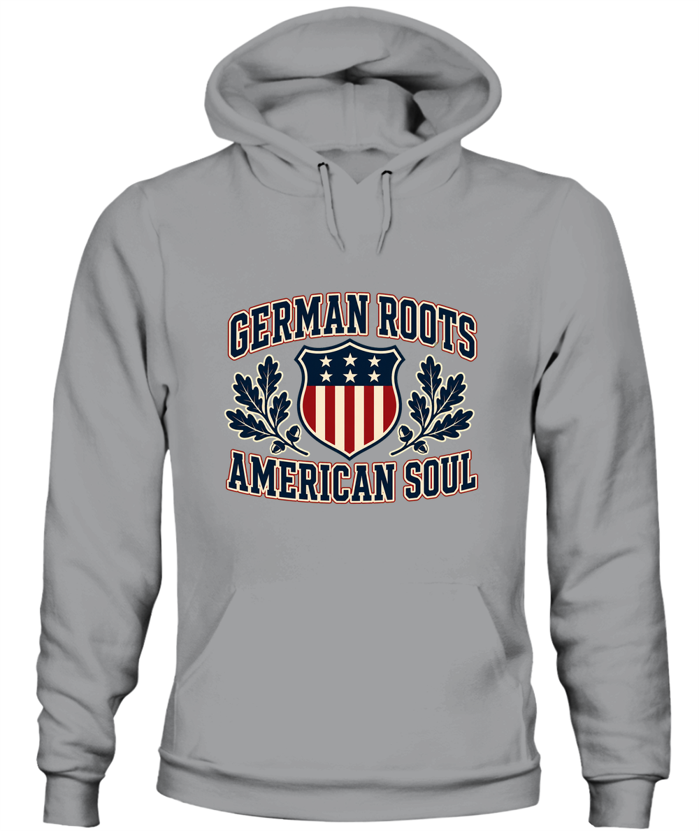 German Roots, American Soul — Hoodie in Sport Grey