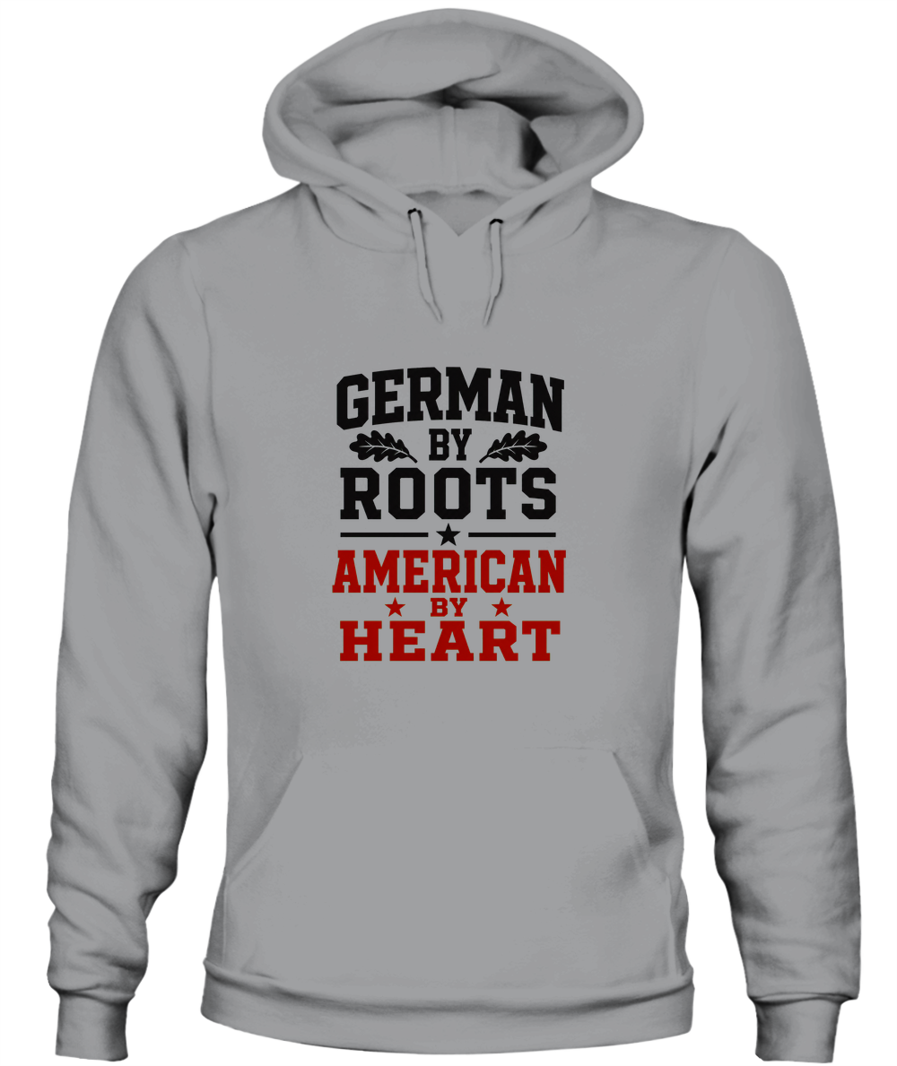 German By Roots, American By Heart — Hoodie in Sport Grey