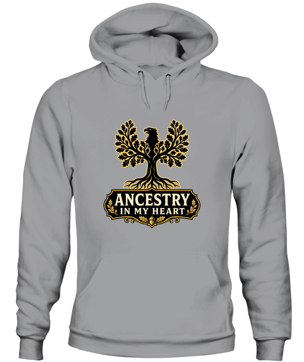 Ancestry In My Heart — Hoodie in Sport Grey