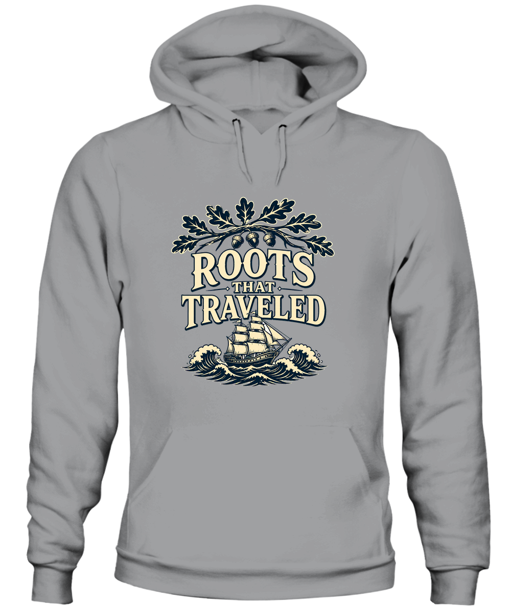 Roots That Traveled — Hoodie in Sport Grey
