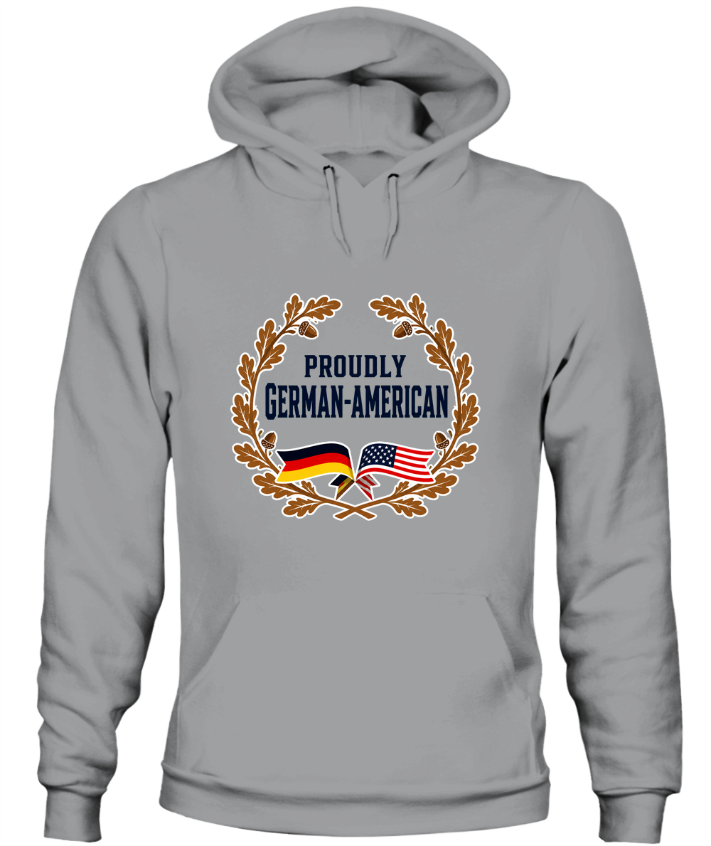 Proudly German-American — Hoodie in Sport Grey