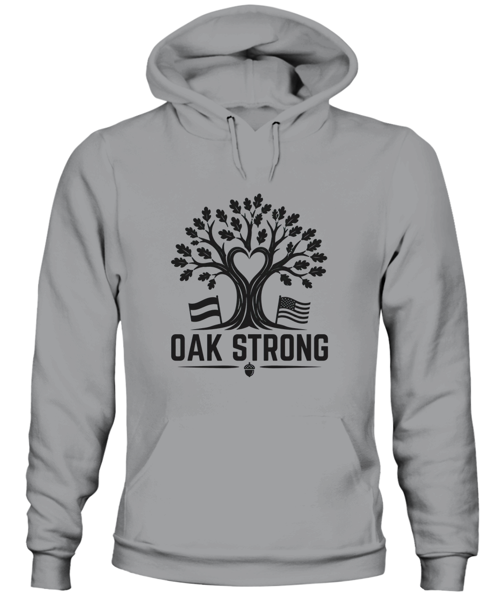 Oak Strong — Hoodie in Sport Grey