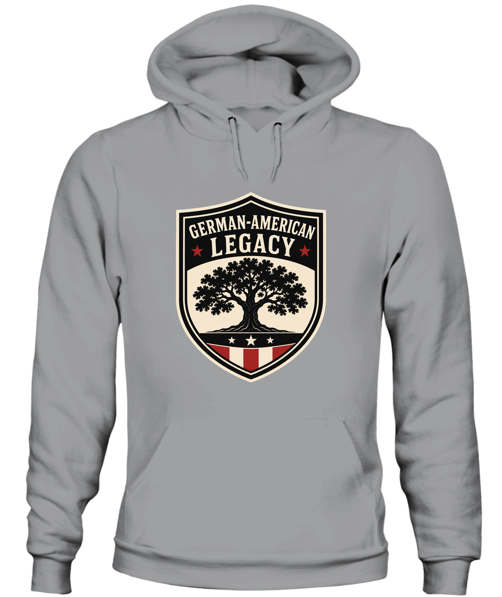 German-American Legacy — Hoodie in Sport Grey