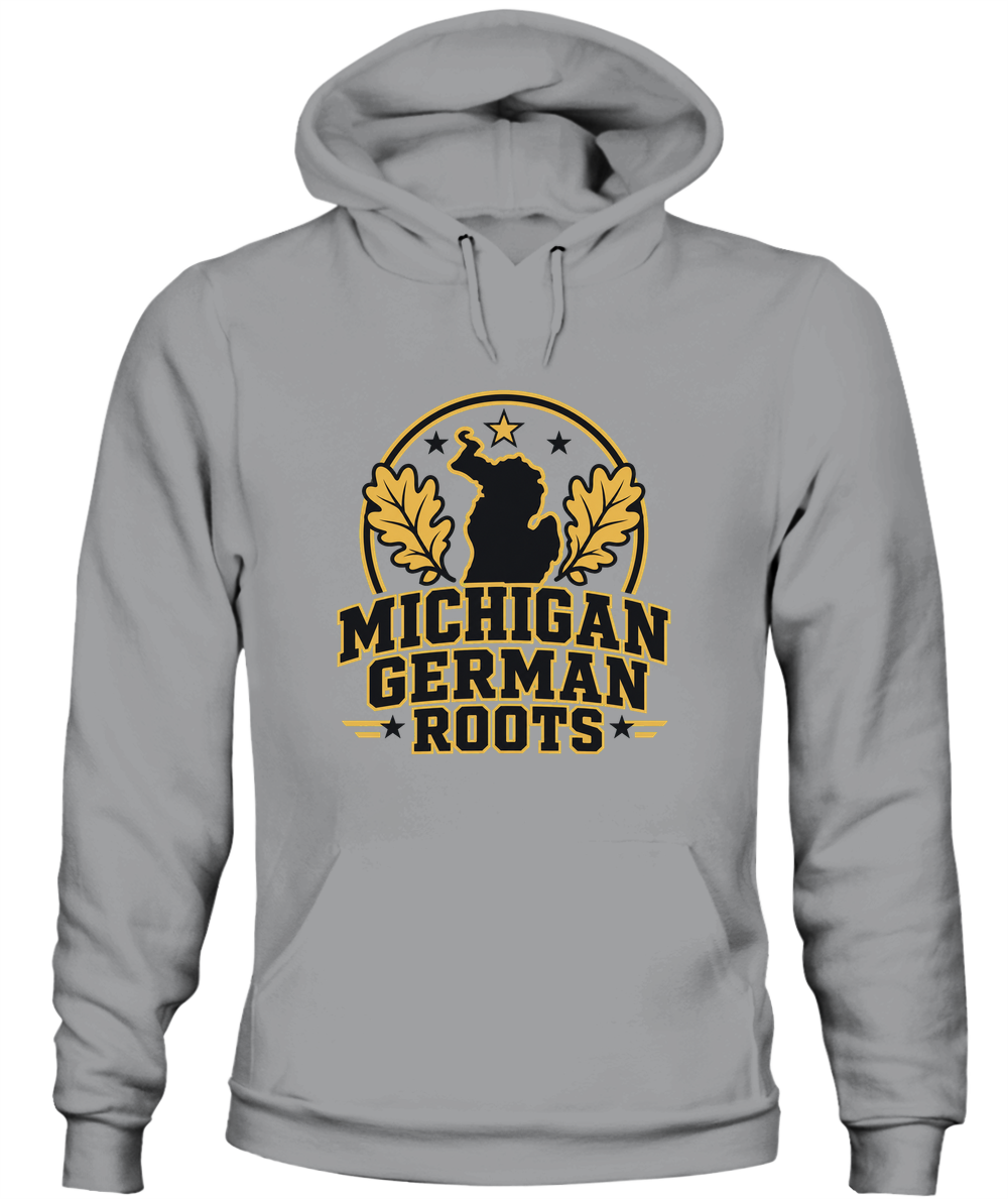 Michigan German Roots — Hoodie in Sport Grey