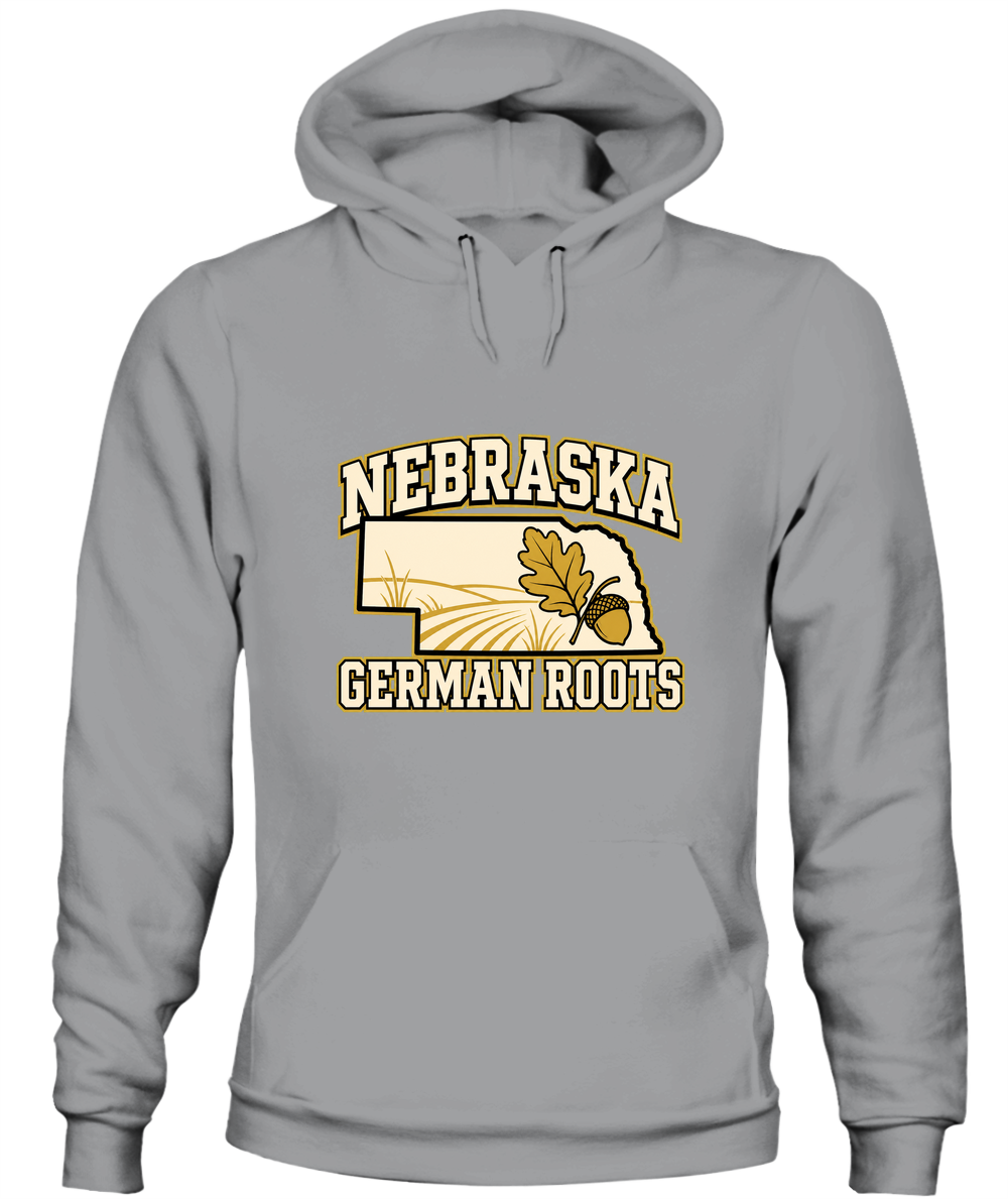 Nebraska German Roots — Hoodie in Sport Grey