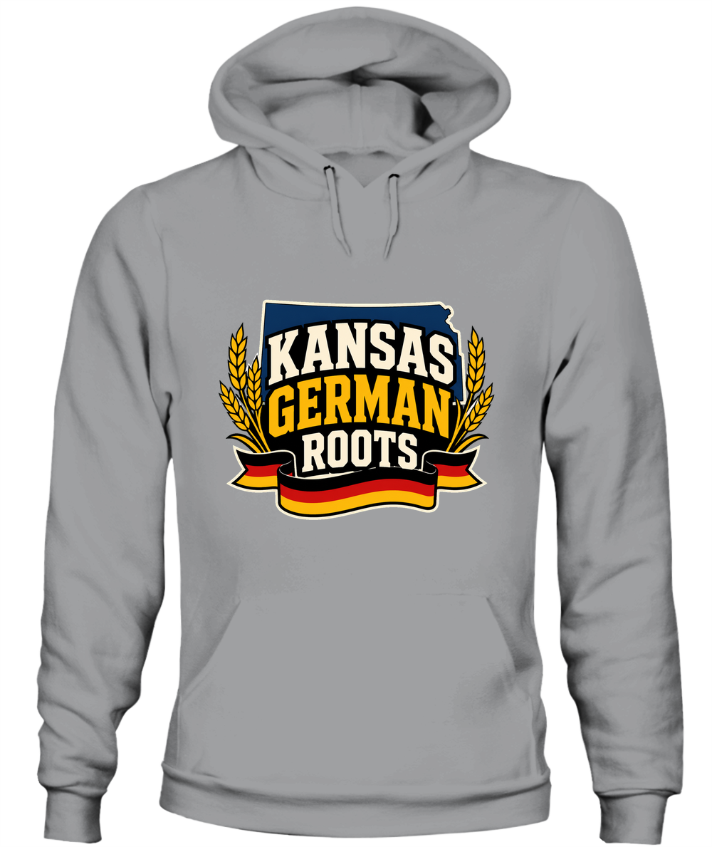 Kansas German Roots — Hoodie in Sport Grey