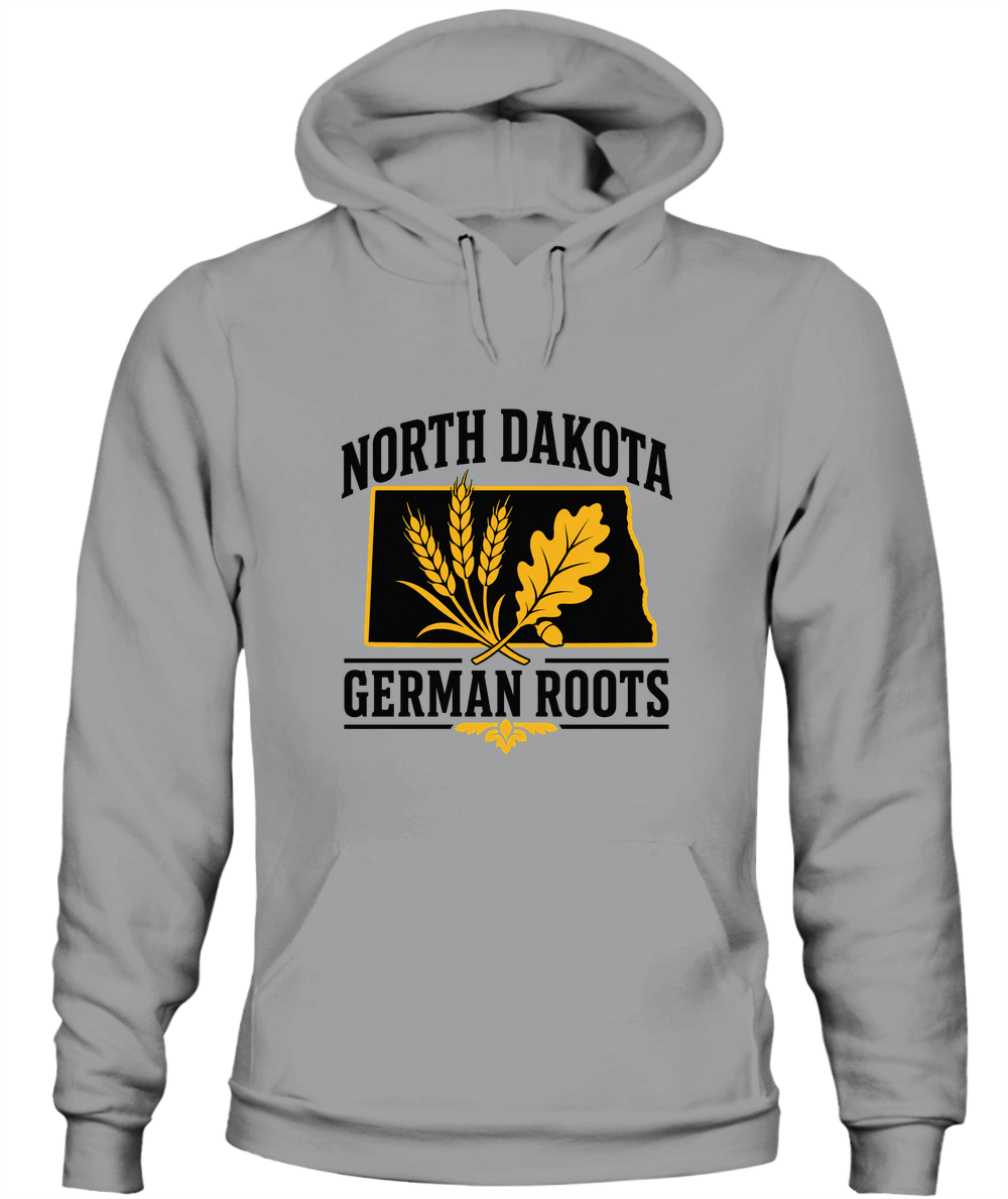North Dakota German Roots — Hoodie in Sport Grey