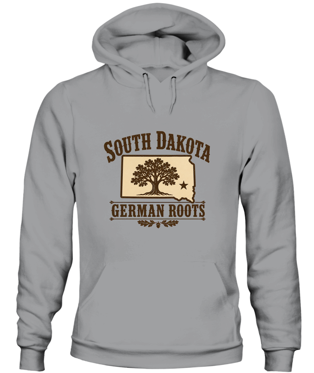 South Dakota German Roots — Hoodie in Sport Grey