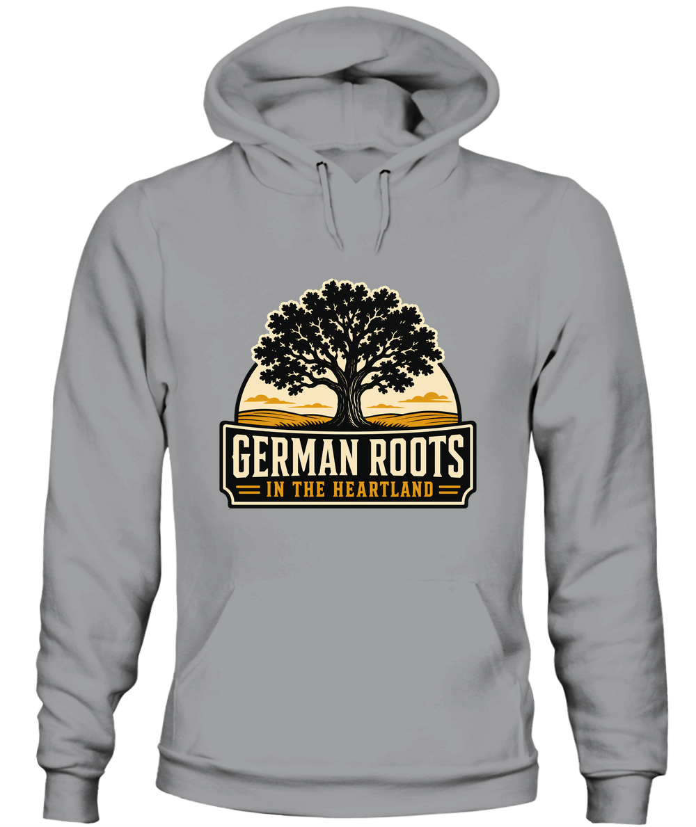 German Roots In The Heartland — Hoodie in Sport Grey