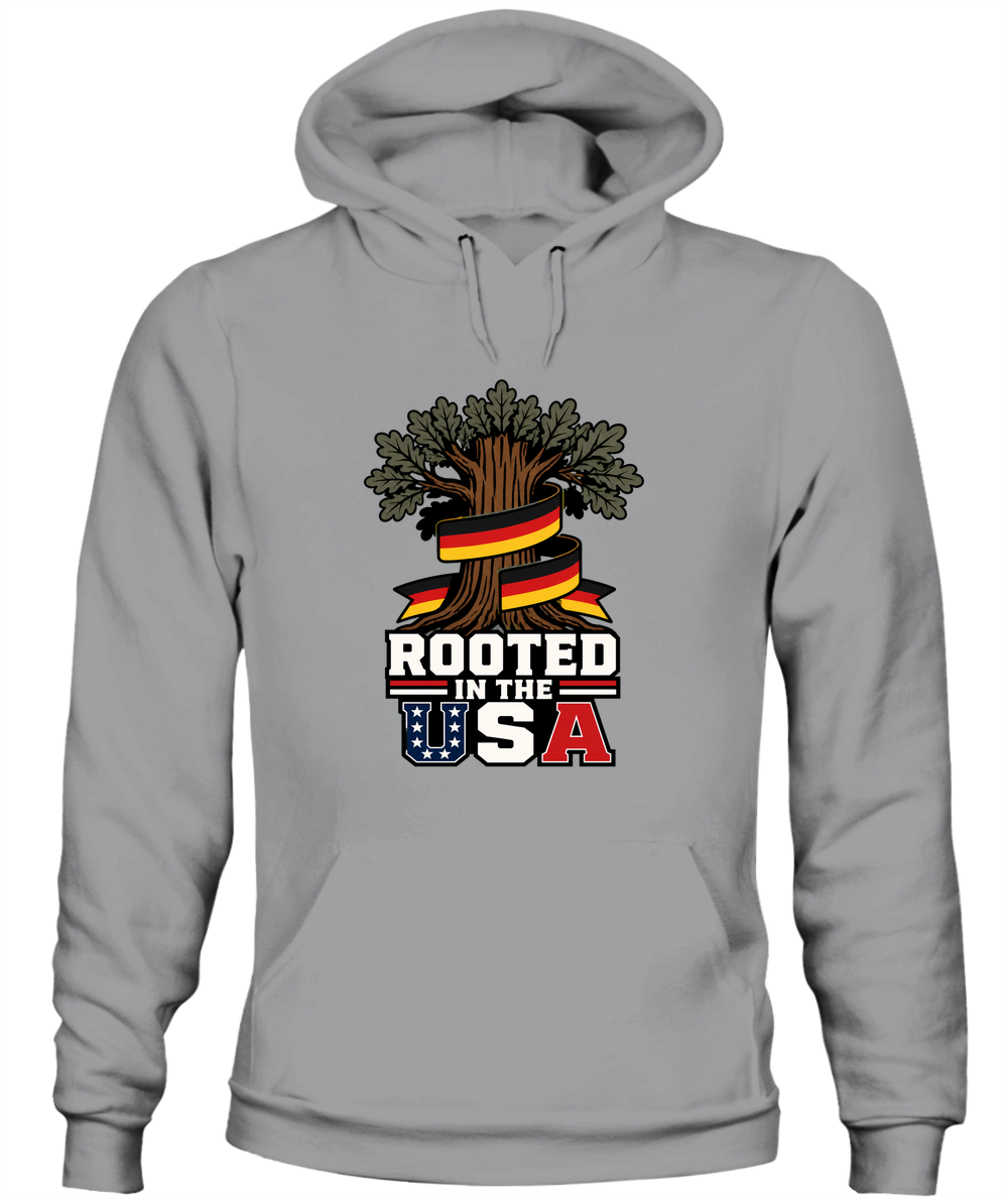 Rooted In The USA — Hoodie in Sport Grey