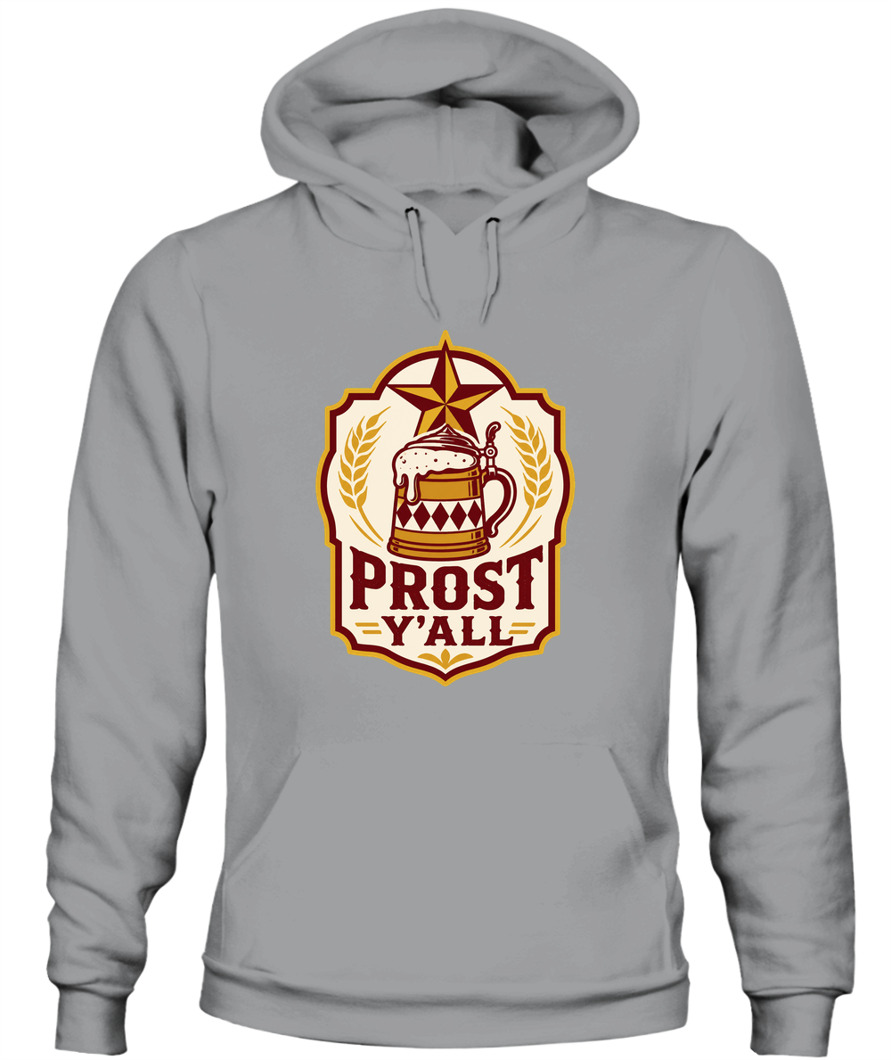 Prost Y'all — Hoodie in Sport Grey