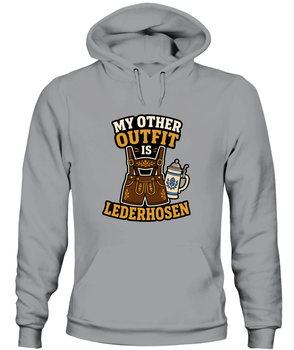 My Other Outfit Is Lederhosen — Hoodie in Sport Grey
